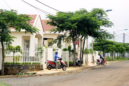 Khu biệt thự Phượng Hoàng I (Trà Đa, TP. Pleiku). Ảnh: Đ.T