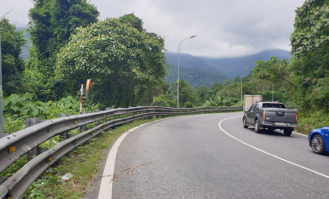 Khu vực phát hiện thi thể nạn nhân nằm giữa đèo Bảo Lộc