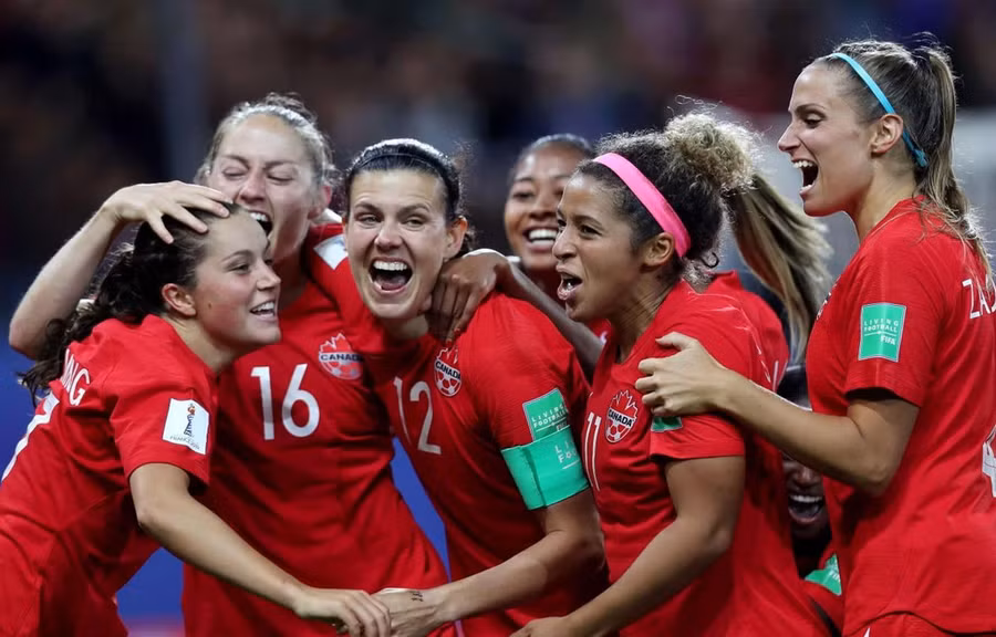 Tuyển nữ Canada vào vòng 1/8 World Cup nữ 2019. (Nguồn: Getty Images)