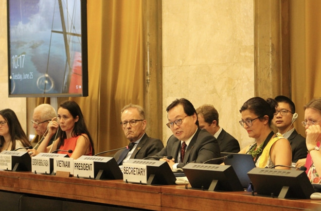 Đại sứ Dương Chí Dũng phát biểu tại Hội nghị. Đại sứ Dương Chí Dũng phát biểu tại Hội nghị.