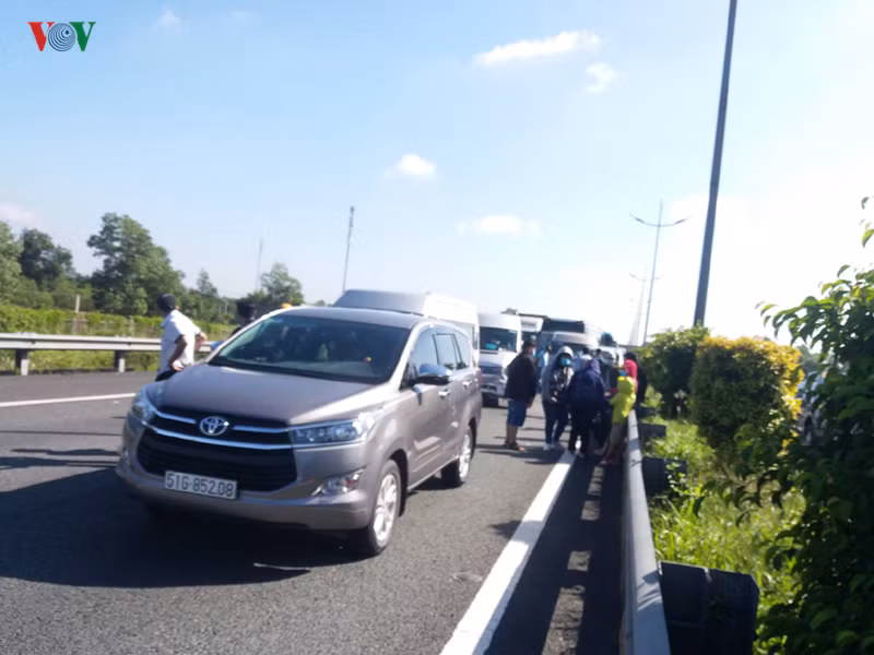 Hiện trường vụ tai nạn.