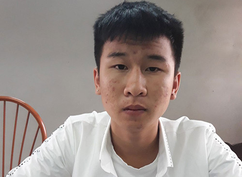 Tân tại cơ quan điều tra. Ảnh: M.T. Tân tại cơ quan điều tra. Ảnh: M.T.