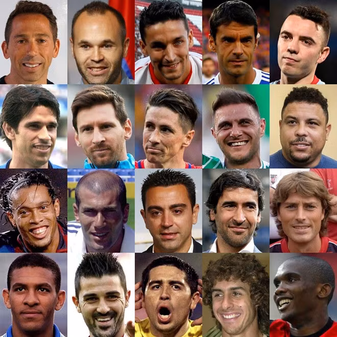 Tấm hình gồm nhiều huyền thoại được trang mạng xã hội của La Liga gửi đến người hâm mộ. Tấm hình gồm nhiều huyền thoại được trang mạng xã hội của La Liga gửi đến người hâm mộ.