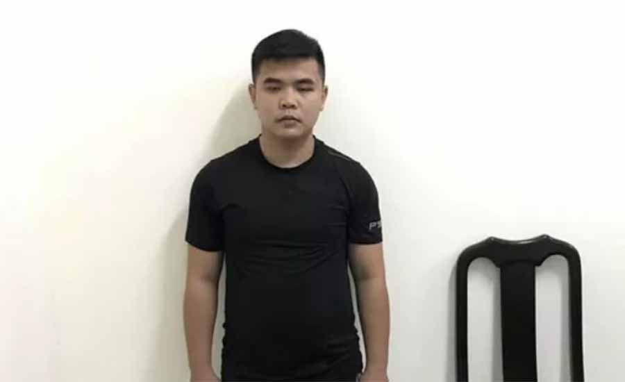 Phương bị bắt giữ - Ảnh: Công an TP Nha Trang