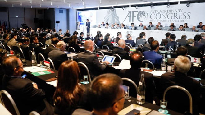 Đại hội bất thường của AFC tại Paris (Pháp) hôm 4.6 Đại hội bất thường của AFC tại Paris (Pháp) hôm 4.6
