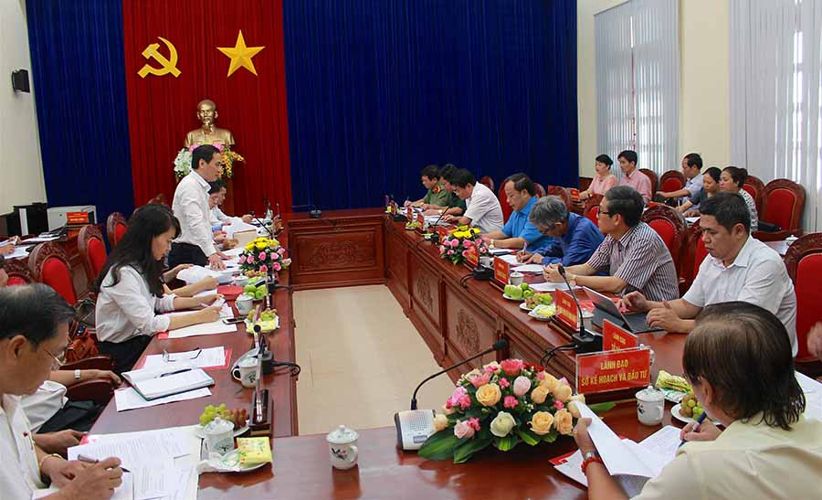 Quang cảnh buổi làm việc giữa Đoàn công tác của Ban Tuyên giáo Trung ương với tỉnh Gia Lai. Ảnh: Hồng Thi