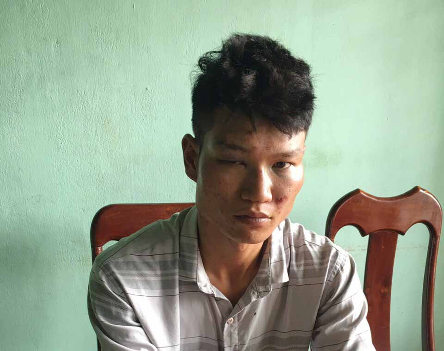Đối tượng Trần Công Thuận đã bị Công an huyện Chư Sê bắt giữ. Ảnh: Văn Ngọc