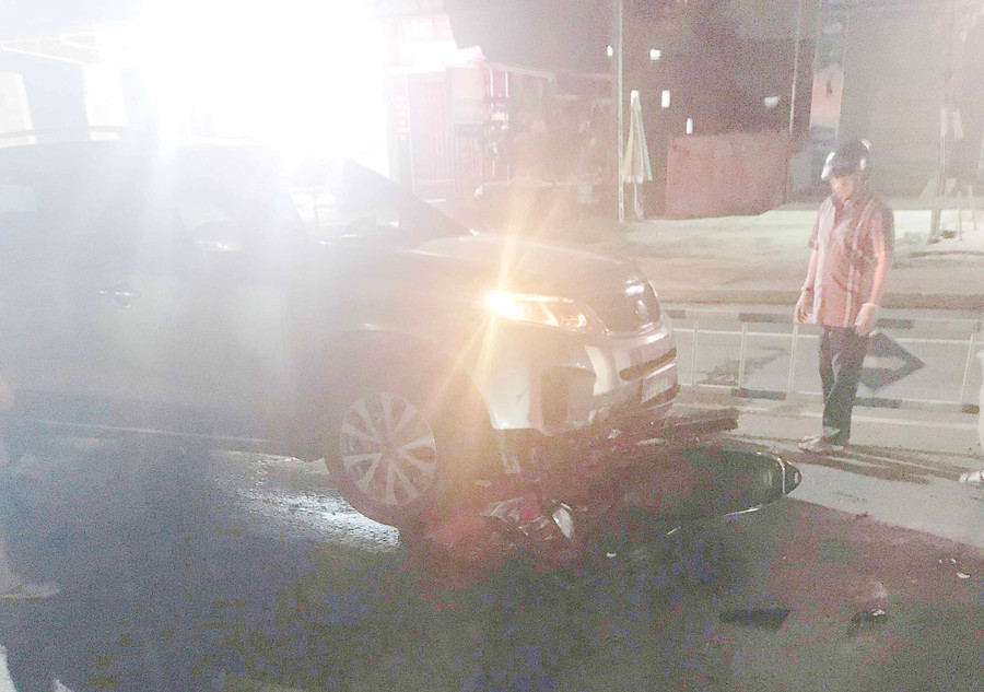 Hiện trường vụ tai nạn. Ảnh: Hà Xuyên