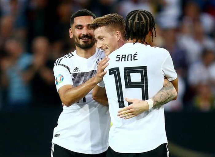 Marco Reus, Ilkay Gundogan và Leroy Sane góp 4 bàn thắng Marco Reus, Ilkay Gundogan và Leroy Sane góp 4 bàn thắng