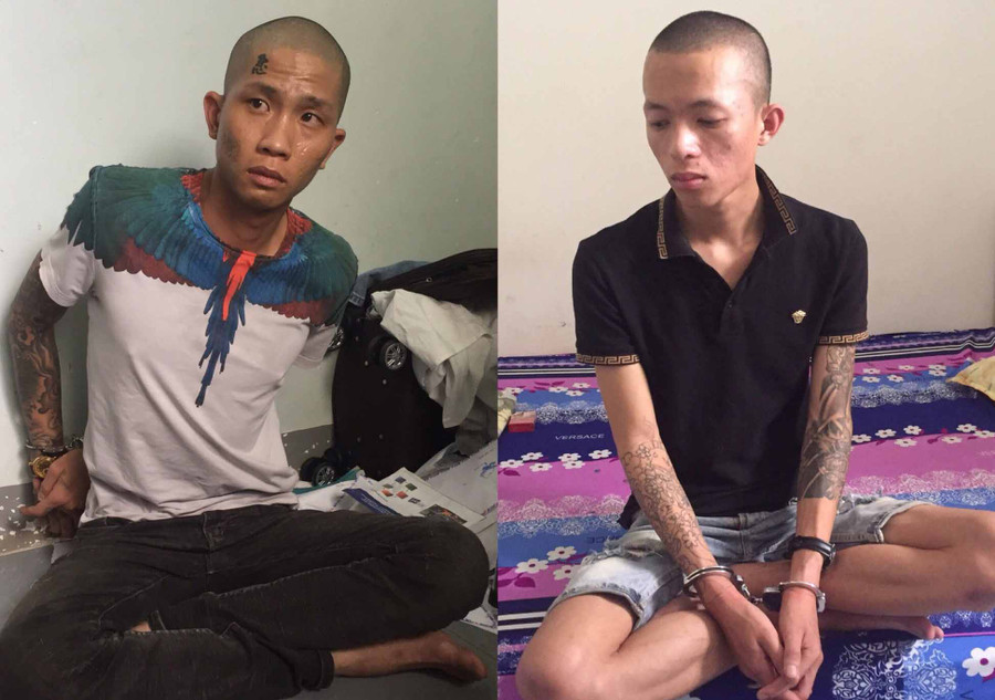 Đối tượng Sỹ và Quý (từ trái qua) đã bị khởi tố. Ảnh: Văn Ngọc