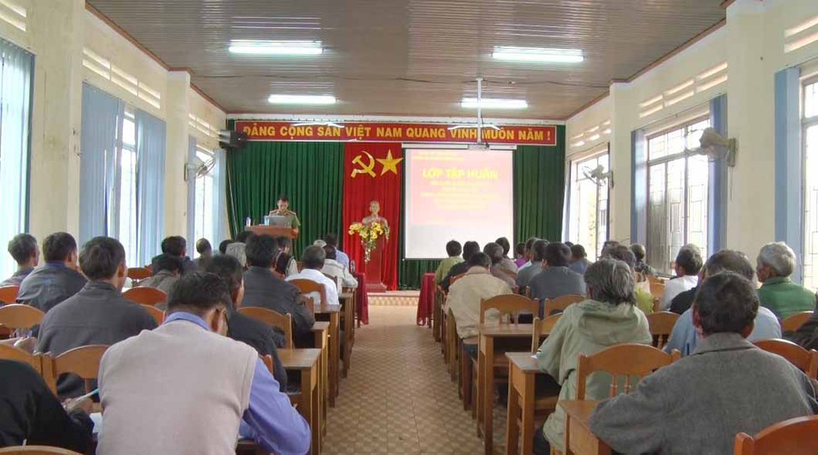 Quang cảnh buổi tập huấn. Ảnh: Hà Phương