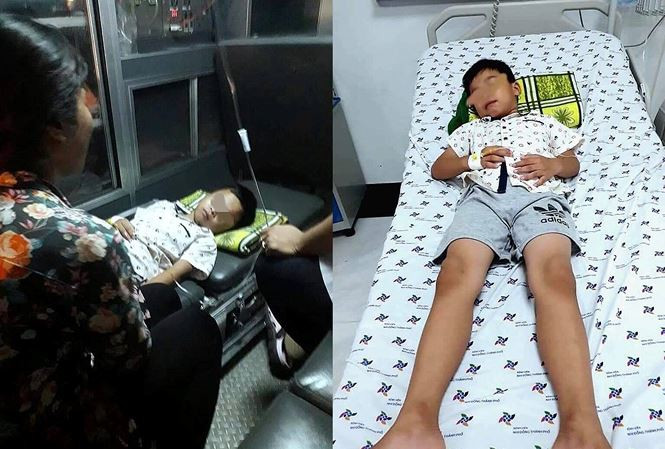 Bệnh nhi được đưa đến BV Nhi đồng Thành phố cấp cứu trong đêm.