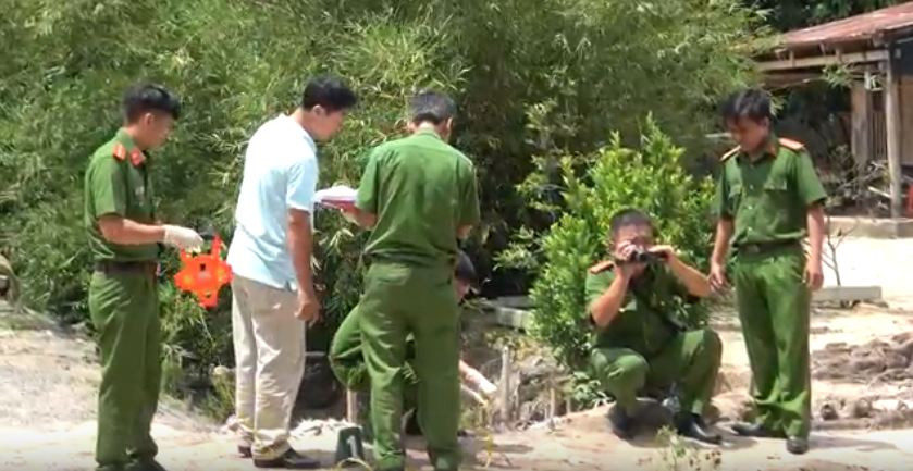 Hiện trường vụ án mạng. 