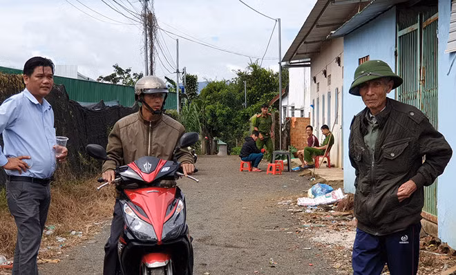 Khu nhà trọ, nơi xảy ra vụ án mạng chồng đâm chết vợ.