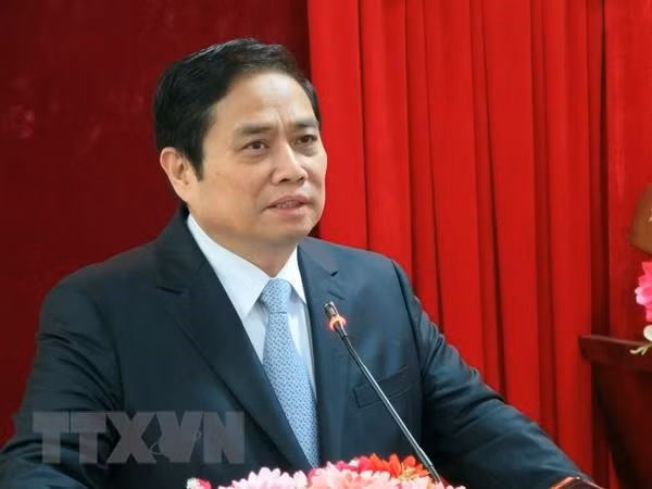 Ông Phạm Minh Chính, Ủy viên Bộ Chính trị, Bí thư Trung ương Đảng, Trưởng ban Tổ chức Trung ương. (Nguồn: TTXVN)