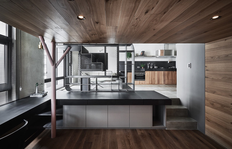 Kiểu sàn nhà giật cấp phân chia các phòng mà không cần đến tường ngăn. Kiểu sàn nhà giật cấp phân chia các phòng mà không cần đến tường ngăn.