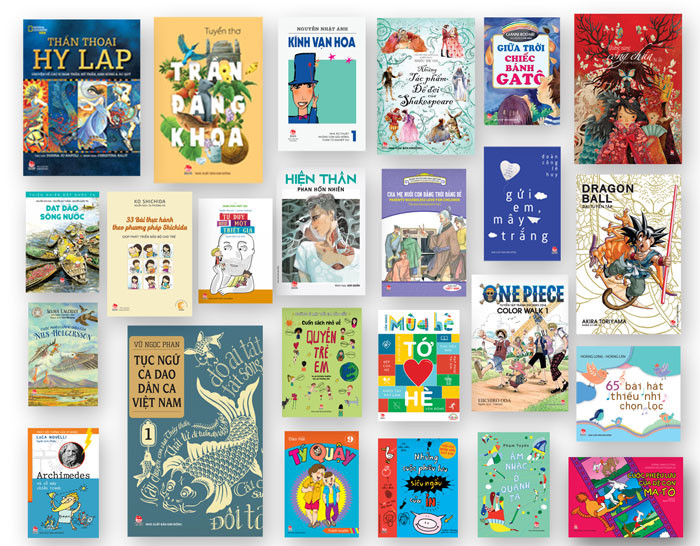 NXB Kim Đồng sẽ giới thiệu tới độc giả nhí hơn 100 đầu sách.