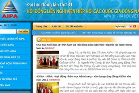 Chính thức ra mắt trang thông tin điện tử AIPA-31 ảnh 1 Website của Đại hội đồng AIPA-31.