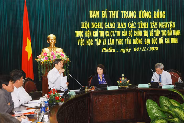 Ông Phạm Đình Thu- Phó Bí thư Thường Trực Tỉnh ủy Gia Lai: Nhân dân đang rất quan tâm đến việc triển khai Nghị quyết TW4. Ảnh: Nguyễn Giác