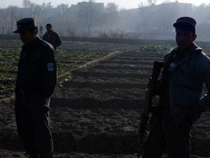 Lực lượng an ninh có mặt tại hiện trường.