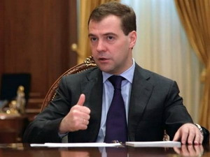 Thủ tướng Nga Dmitry Medvedev.