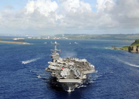 Tàu sân bay USS George Washington của hải quân Mỹ.