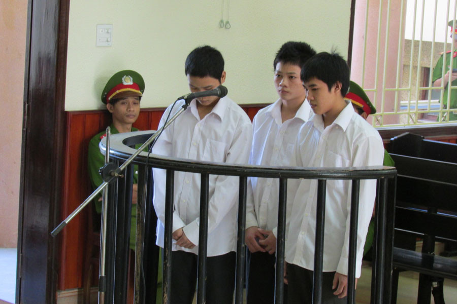 Các bị cáo trước tòa. Ảnh: Nguyễn Xuân Các bị cáo trước tòa. Ảnh: Nguyễn Xuân