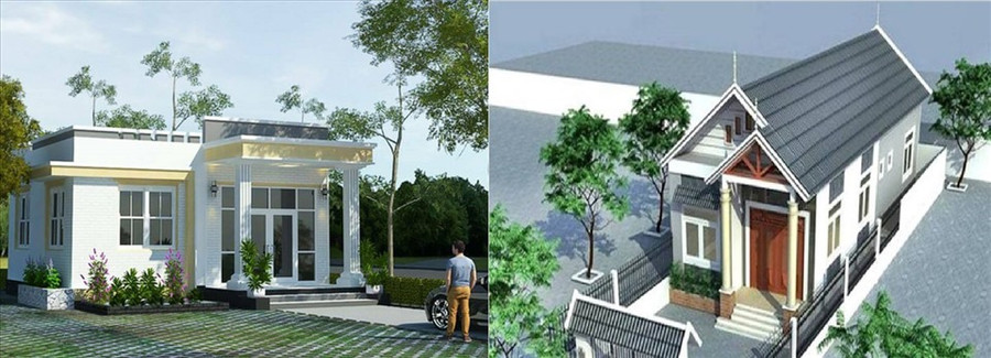 Một số nhà cấp 4 được yêu thích năm 2021. Đồ họa: M.H