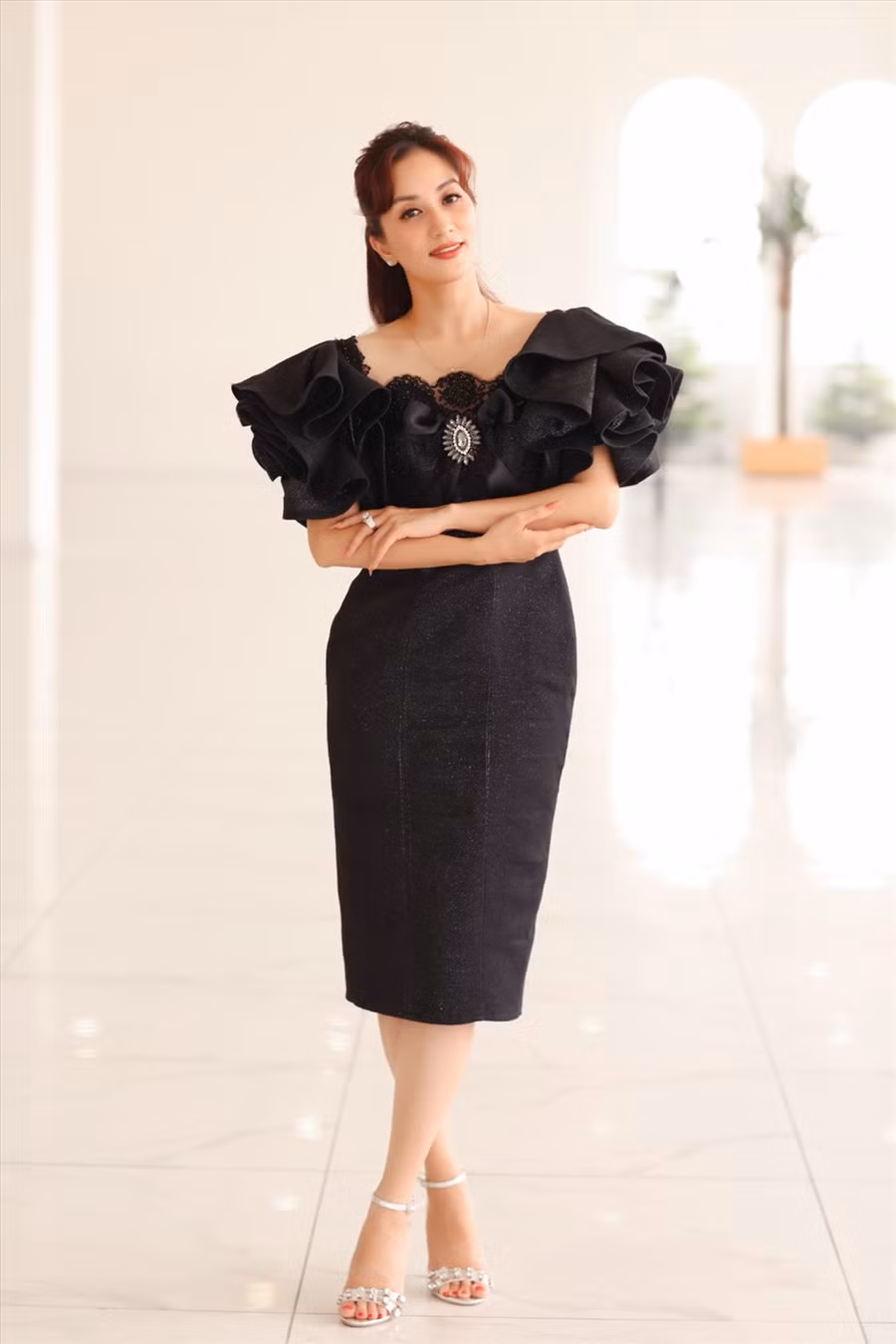 Khánh Thi được cho đang gặp căng thẳng về tâm lý bởi hôn nhân trục trặc. Ảnh: LĐ 