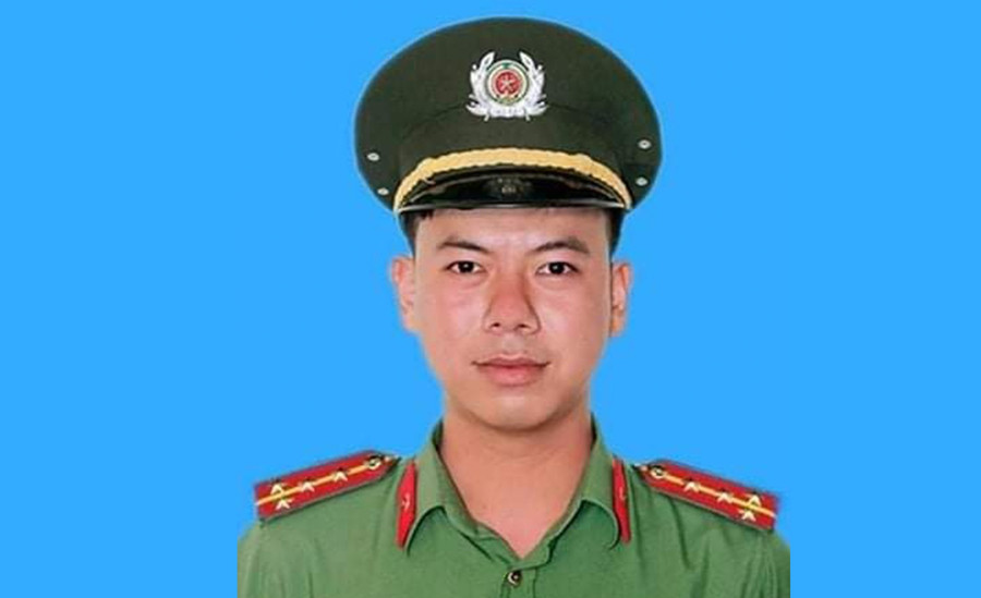 Chân dung đại úy Lê Huỳnh Nhật Minh. Ảnh: Công an Tây ninh