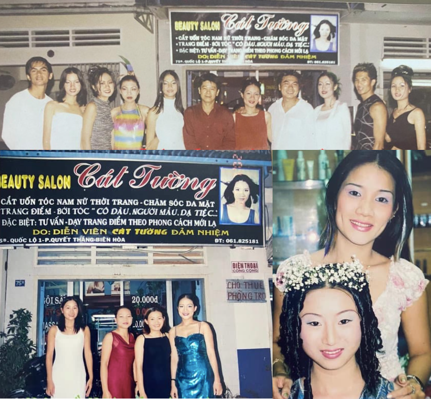 Tiệm tóc đắt khách của Cát Tường những năm 2000. Ảnh: FBNV