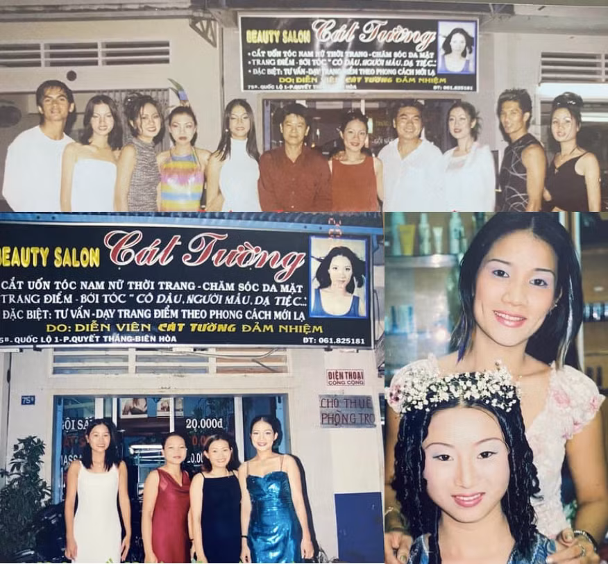 Tiệm tóc đắt khách của Cát Tường những năm 2000. Ảnh: FBNV