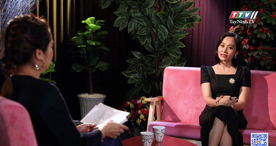 Cát Tường thừa nhận cô ngưỡng mộ Hạnh Thúy vì rất ham học và học rất giỏi. Ảnh: Chụp màn hình