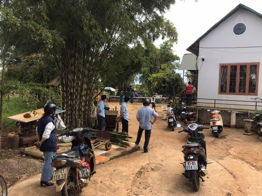  Khu vực nơi ông Minh cưa đầu đạn dẫn đến tử vong. Ảnh: Văn Ngọc