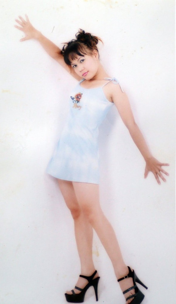 Hình ảnh của Việt Hương năm 19 tuổi do Vũ Ngọc Đãng chụp. Ảnh: FBNV