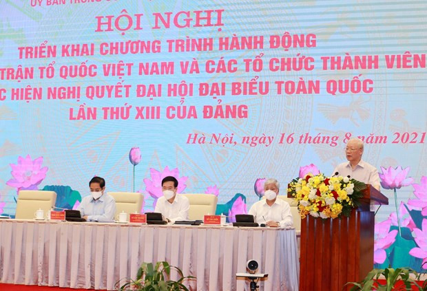  Tổng Bí thư Nguyễn Phú Trọng phát biểu chỉ đạo hội nghị. (Ảnh: Phương Hoa/TTXVN)