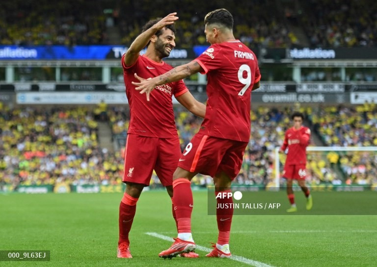 Firmino nâng tỉ số lên 2-0. Ảnh: AFP