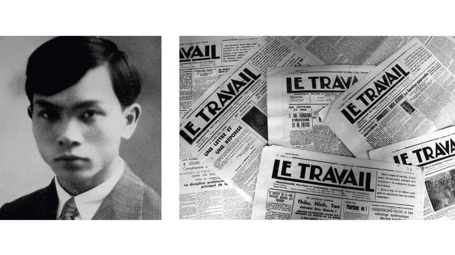  Võ Nguyên Giáp thời kỳ viết báo Le Travail - Ảnh: TƯ LIỆU GIA ĐÌNH