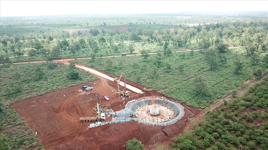 Nhiều dự án điện gió quy mô lớn được thúc đẩy triển khai trên địa bàn tỉnh Gia Lai. Ảnh: T.T