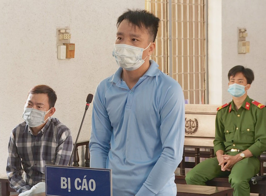 Bị cáo Đỗ Viết Dương tại phiên tòa. Ảnh: Hoàng Bình