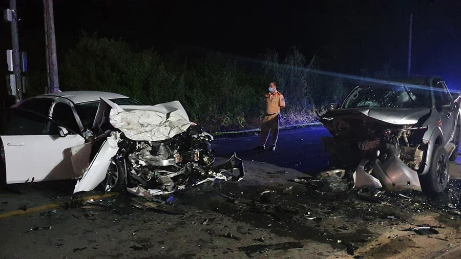 Hiện trường vụ tai nạn- Ảnh V.H