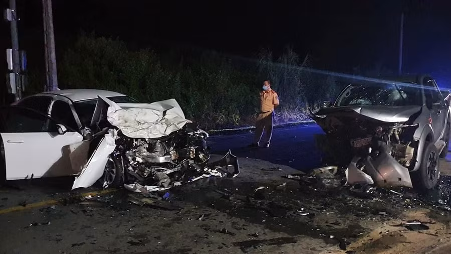 Hiện trường vụ tai nạn- Ảnh V.H Hiện trường vụ tai nạn- Ảnh V.H