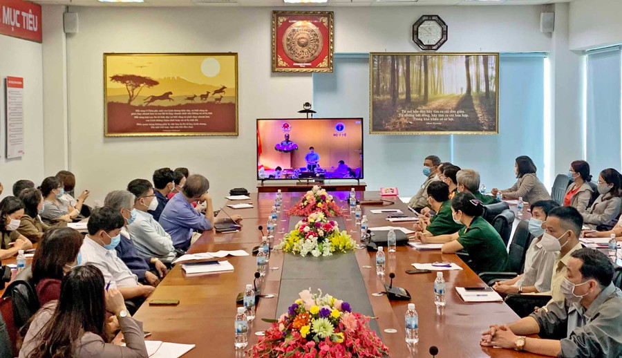 Quang cảnh buổi tập huấn trực tuyến tại điểm cầu tỉnh Gia Lai. Ảnh: Như Nguyện