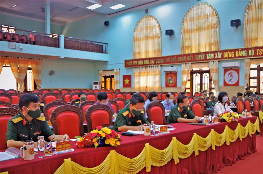  Các đại biểu về dự hội nghị. Ảnh: Huy Bắc