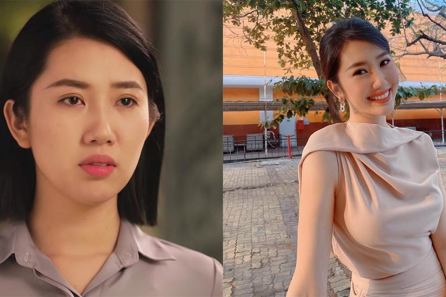 Thuý Ngân từng gây ấn tượng mạnh mẽ với vai Hân trong phim “Gạo nếp gạo tẻ”. Với “Cây táo nở hoa