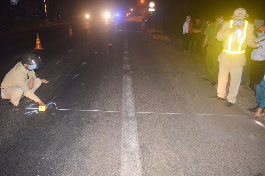 hiện trường vụ tai nạn