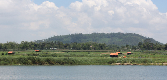 Vùng trồng dưa ven sông Trà Khúc thuộc xã Tịnh An, TP Quảng Ngãi