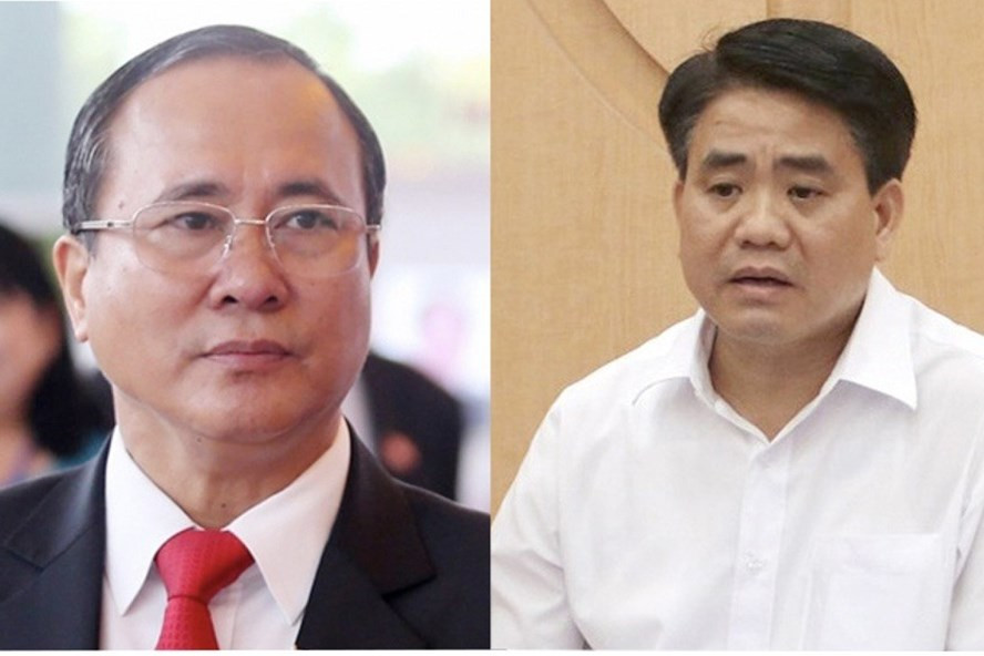 Nguyên bí thư Bình Dương Trần Văn Nam và cựu Chủ tịch Hà Nội Nguyễn Đức Chung mới bị khởi tố do liên quan đến nhiều vụ án. Ảnh CACC  Nguyên bí thư Bình Dương Trần Văn Nam và cựu Chủ tịch Hà Nội Nguyễn Đức Chung mới bị khởi tố do liên quan đến nhiều vụ án. Ảnh CACC