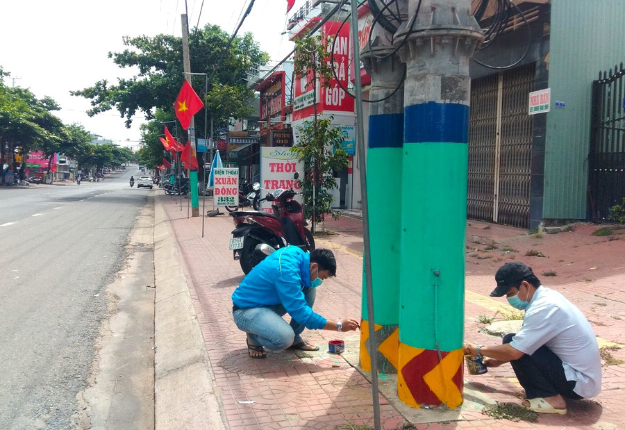 Phường An Phú (thị xã An Khê) xây dựng tuyến phố văn minh, góp phần xây dựng phường văn minh đô thị. Ảnh Ngọc Minh 