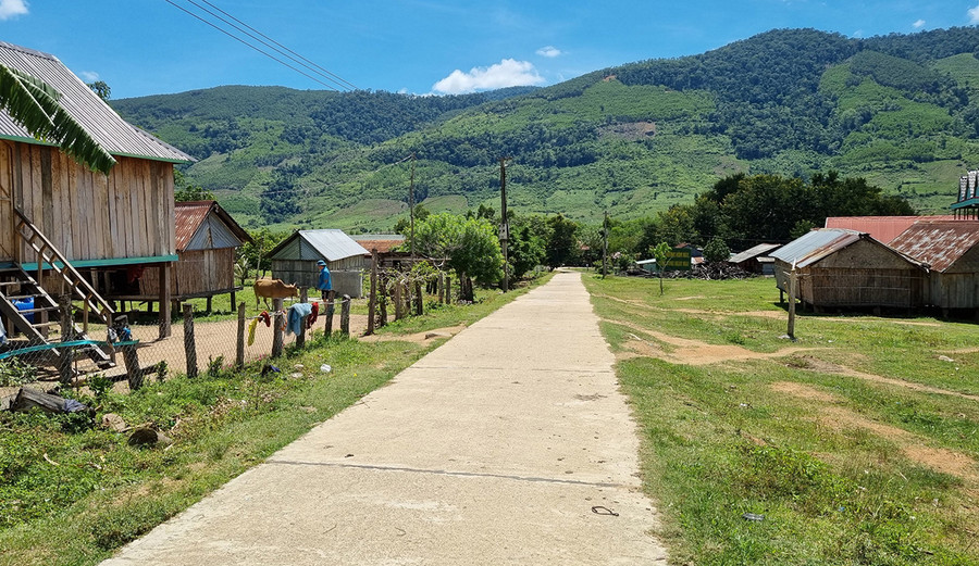 Một góc làng Kliết-H'Ôn (xã Đak Song, huyện Kông Chro). Ảnh: Hà Phương Một góc làng Kliết-H'Ôn, xã Đak Song. Ảnh: Hà Phương
